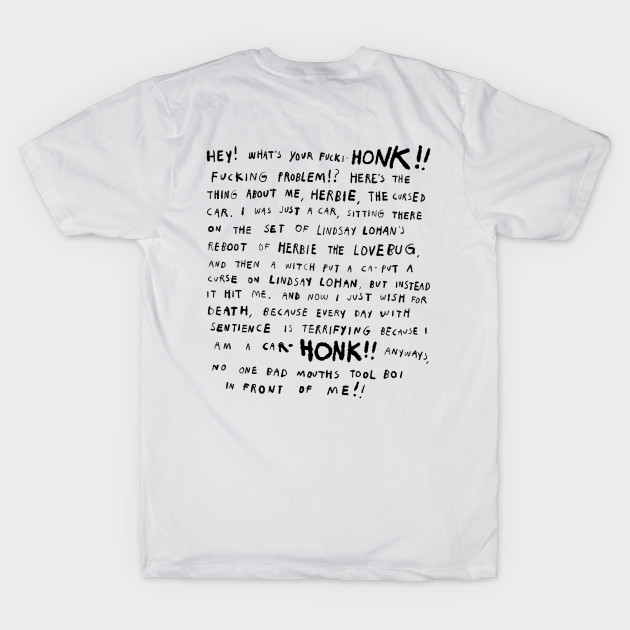 Herbie HONK Shirt (Front & Back) by CriticalBitCast